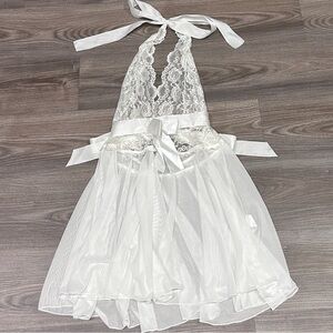4for$30 Lingerie Sale! Details below! Elegant White Lace Chemise
